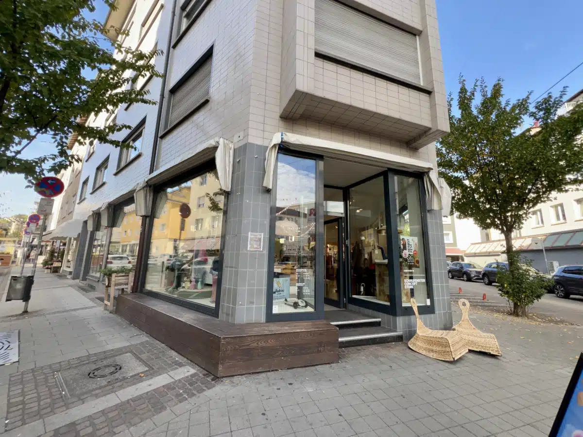 Ansicht Schaufenster
